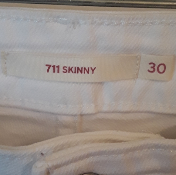 Levis 711 white jeans - Picture 5 of 16